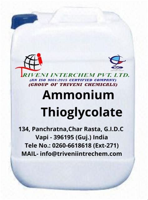 Butylene Glycol 0. . Ammonium thioglycolate etg